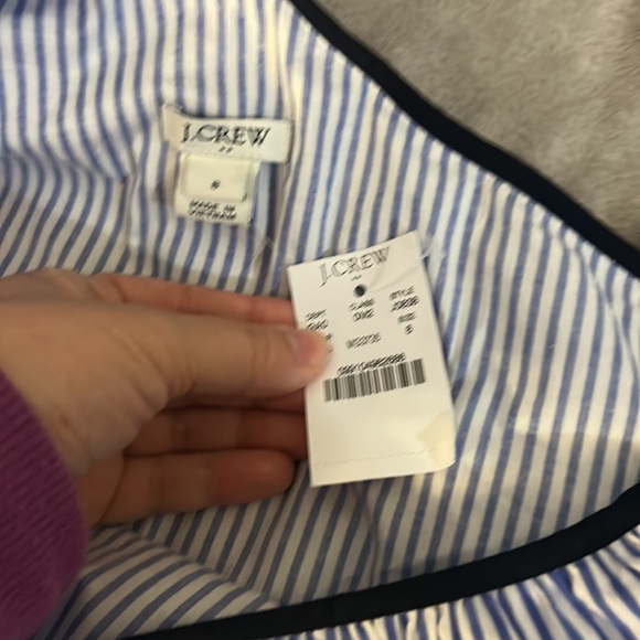 NWT J crew one shoulder striped top - Picture 3 of 5